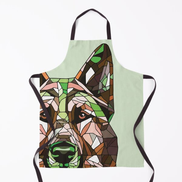 Item preview, bust of a German shepherd mosaic designed and sold by designmari.
