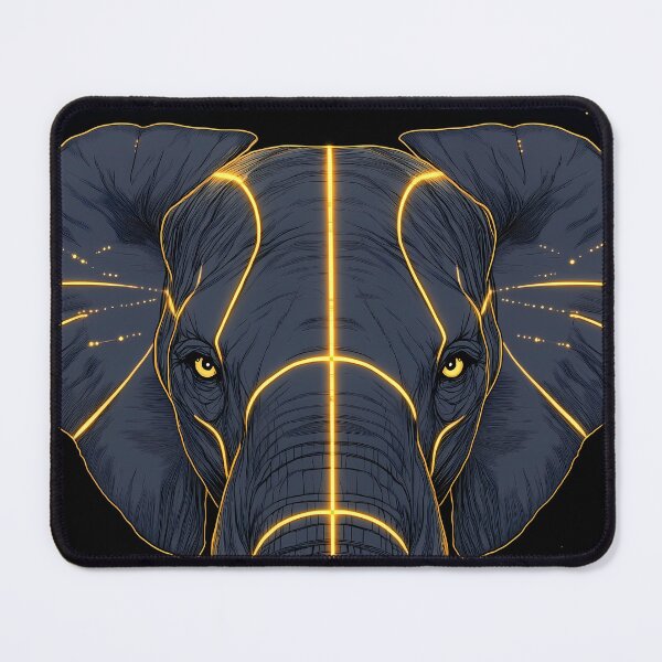 Item preview, Elephant Sacred Symmetry Power Wildlife Illustration designed and sold by mildaclairmo.