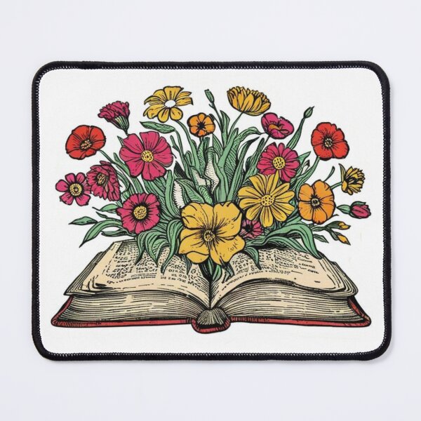 Item preview, Book and flowers, wildflowers in the book designed and sold by MoonGirlDes000.