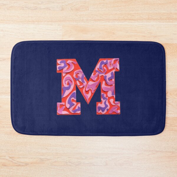 Item preview, Colorful patterned letter M in vibrant abstract design designed and sold by Rue Market.