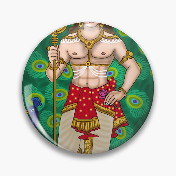 Item preview, Lord Kartikeya Art – Hindu God of War Illustration designed and sold by Harshit_Digital_Arts.