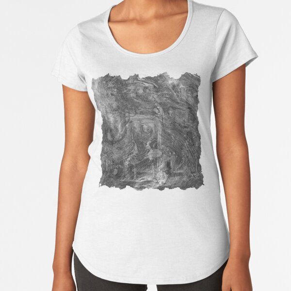 The Atlas of Dreams - Plate 30 (b&w) Premium Scoop T-Shirt