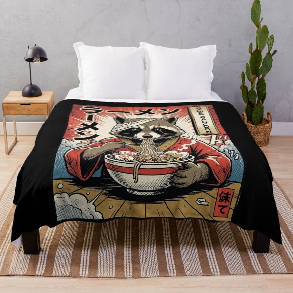 Item preview, Ramen Raccoon Popart Japanese Comic Style designed and sold by k3rstman1.