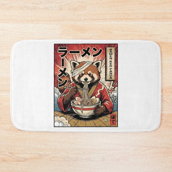 Item preview, Red Panda Ramen Japanese Popart Noodles designed and sold by k3rstman1.