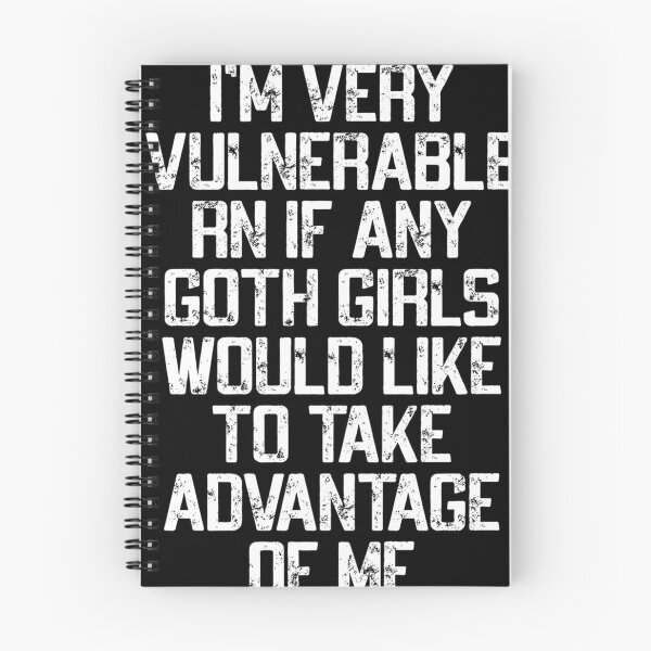 Item preview, Soy muy vulnerable Rn Cita humorística de chicas góticas designed and sold by ShopWithNY.
