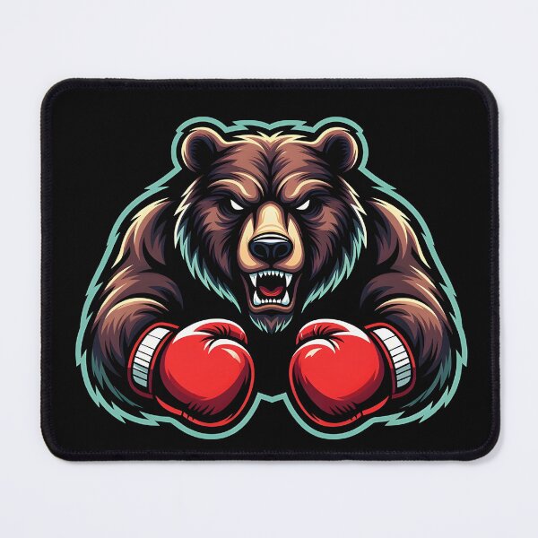 Item preview, Bear Boxing Fury Artwork designed and sold by Clauxel.