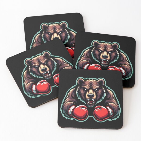 Item preview, Bear Boxing Fury Artwork designed and sold by Clauxel.