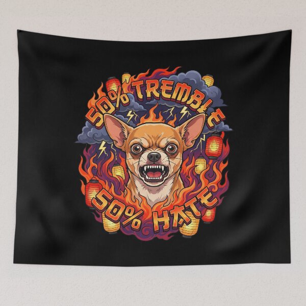Item preview, Tiny Terror Chihuahua Fire Cloud Lantern  designed and sold by Tong4130.