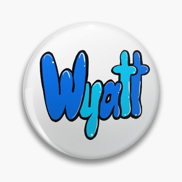 Item preview, Wyatt name in blue Top 10 best personalized gifts boys and men  personalised Graffiti name Wyatt designed and sold by Artonmytee.