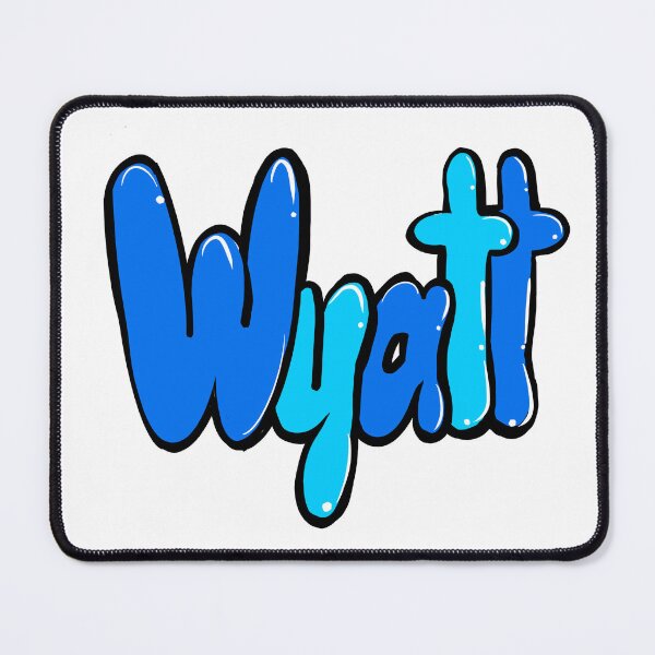 Item preview, Wyatt name in blue Top 10 best personalized gifts boys and men personalised Graffiti name Wyatt designed and sold by Artonmytee.
