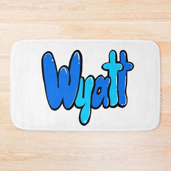 Item preview, Wyatt name in blue Top 10 best personalized gifts boys and men  personalised Graffiti name Wyatt designed and sold by Artonmytee.