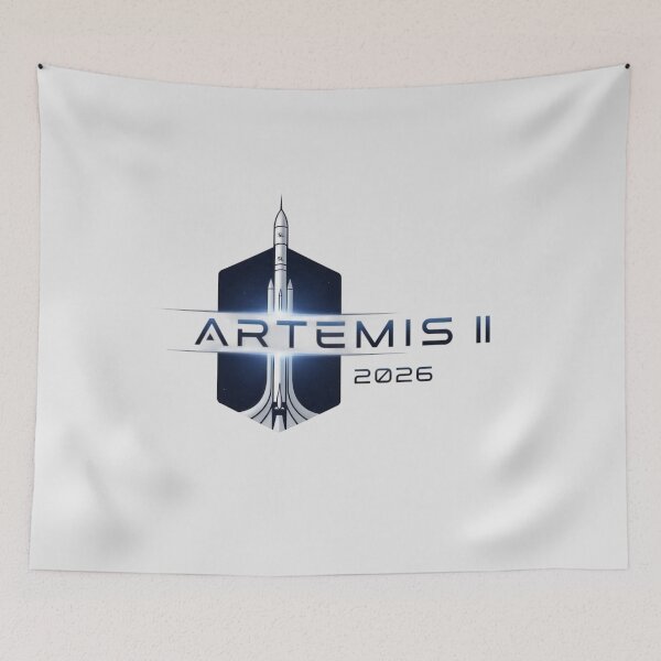 Item preview, Artemis II 2026 Mission Hexagon Space Program Logo Art designed and sold by KiwiRider.