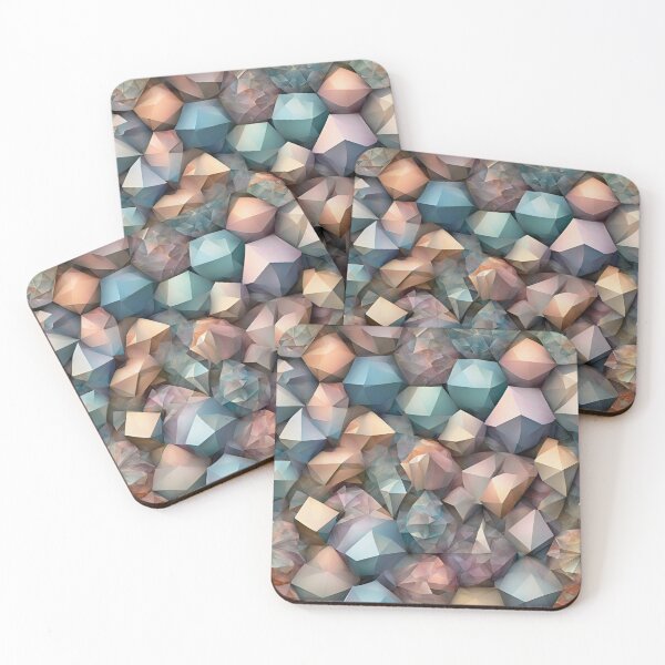 Item preview, Polyhedral Crystals: Pastel Distortion designed and sold by mxztar.