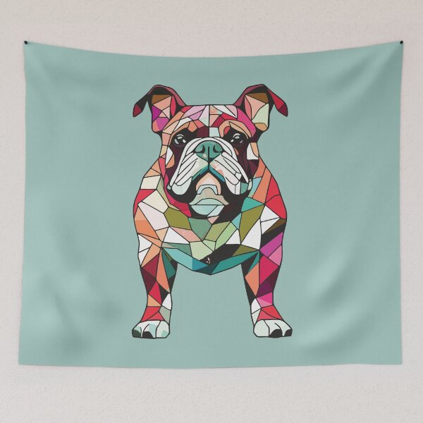 Item preview, Bulldog mosaic designed and sold by designmari.
