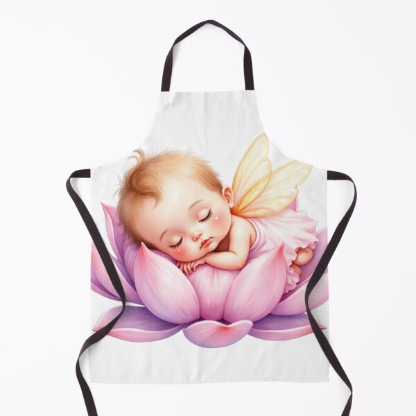 Item preview, Moonpetal Lullaby Fairy – Sleeping Baby on Blush Lotus designed and sold by Dream Bloom Gallery.