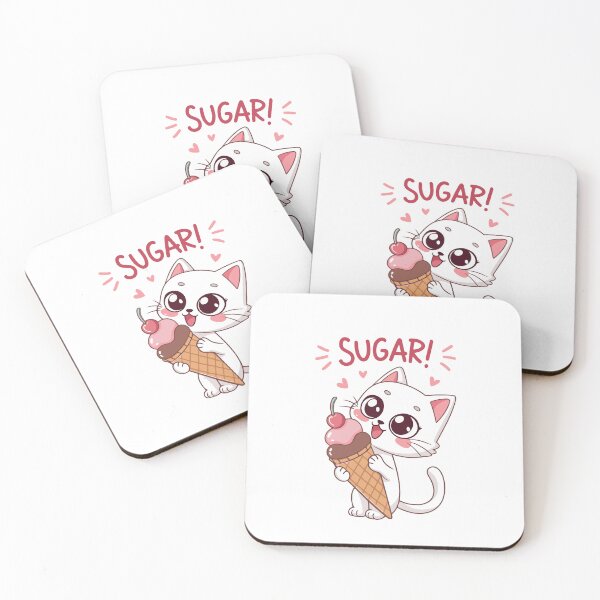 Item preview, Greedy cat and ice cream designed and sold by gigimoog.