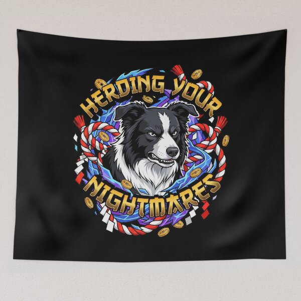 Item preview, Intense Border Collie Rope Wave Gold  designed and sold by Tong4130.