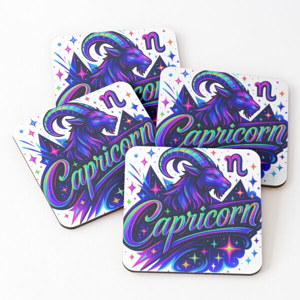 Item preview, Capricorn Zodiac Sticker – Neon Astrology Goat – Capricorn Aesthetic Art designed and sold by Lulunza.