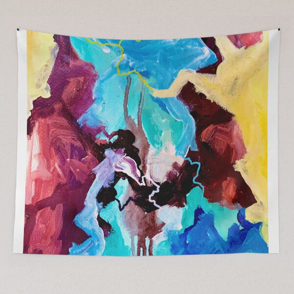 Item preview, Everything is Connected: Colourful Abstract Expressionist Artwork designed and sold by Shane Peter Conroy.