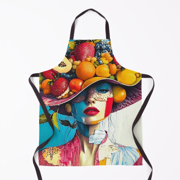 Item preview, Whimsy Pop Art Female With Colorful Fruit Hat designed and sold by DEC02.