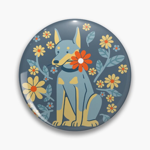 Item preview, Dobermann and Flowers designed and sold by Wlaurence.
