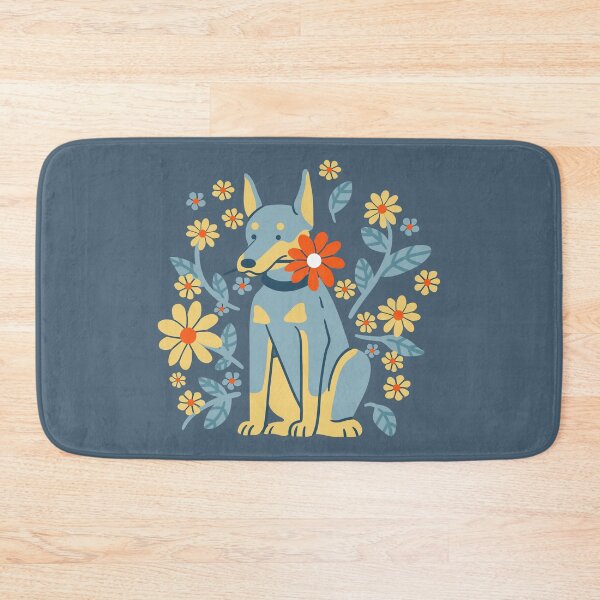 Item preview, Dobermann and Flowers designed and sold by Wlaurence.