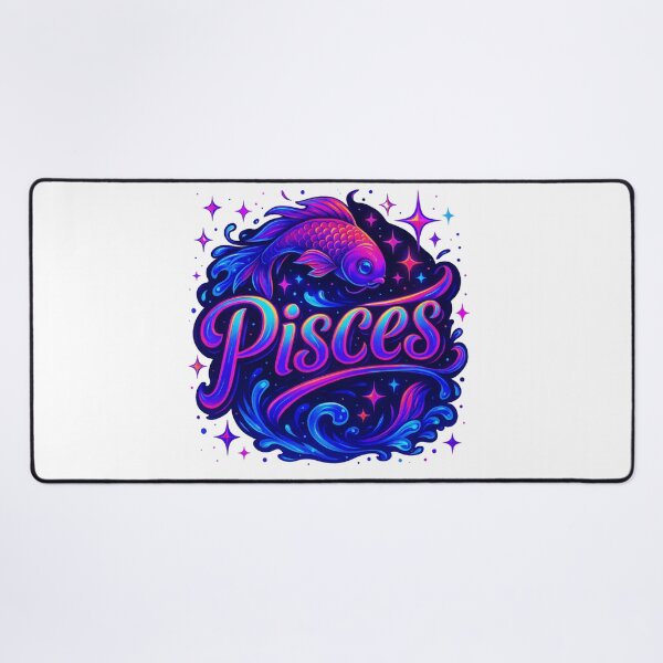 Item preview, Pisces Zodiac Sticker – Neon Fish Astrology – Pisces Aesthetic Art designed and sold by Lulunza.