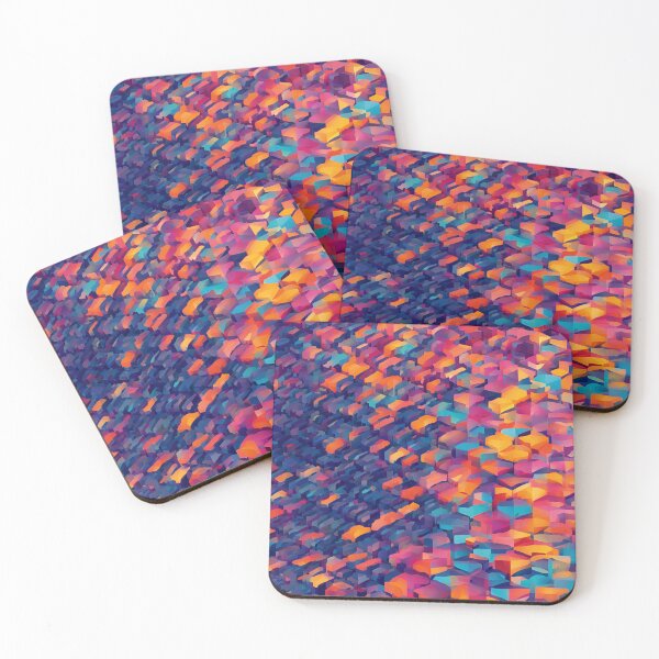 Item preview, Vibrant Abstract Geometric Cascade designed and sold by mxztar.