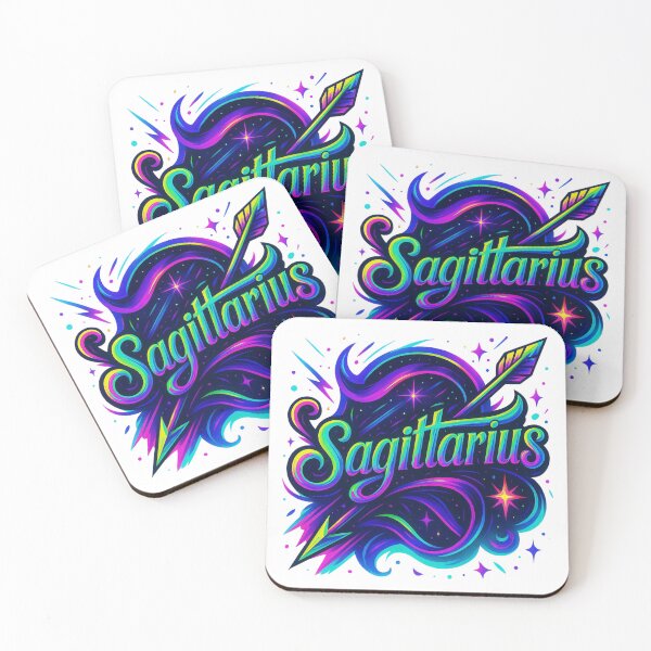 Item preview, Sagittarius Zodiac Sticker – Archer Astrology – Neon Sagittarius Art designed and sold by Lulunza.