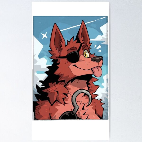Item preview, Happy Foxy The Pirate Fox Cartoon Portrait designed and sold by KaMow.