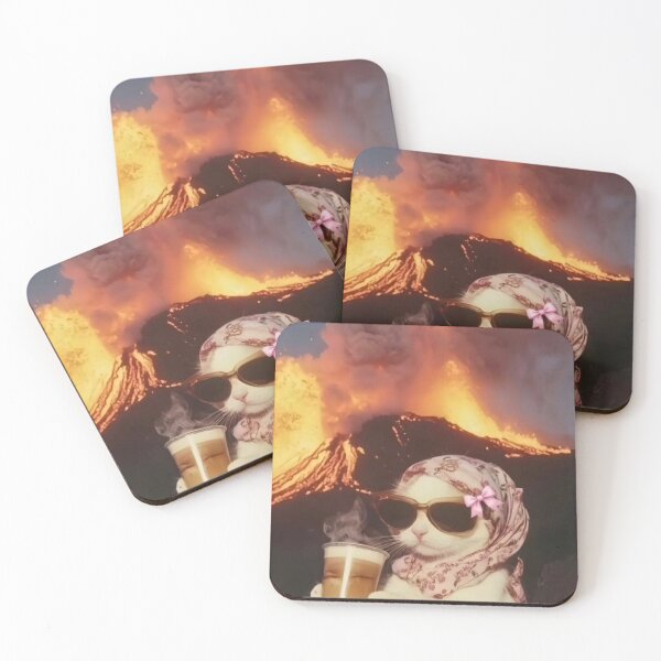 Item preview, Chaotic kitty on the volcano designed and sold by AlleyStudios.