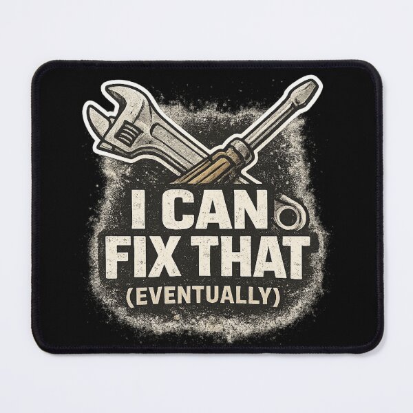 Item preview, I Can Fix That (Eventually) – Funny DIY & Fix-It Hobby Design designed and sold by Laughprints.
