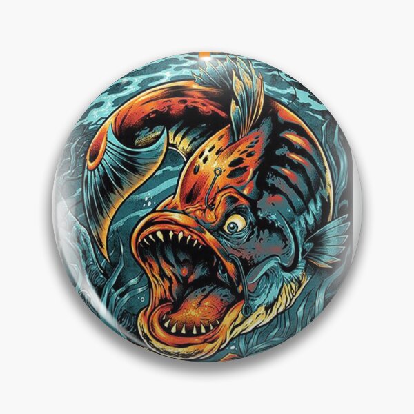 Item preview, Rapala Monster Fish – Aggressive Fishing Art T-Shirt for Anglers designed and sold by MKBgdesign.