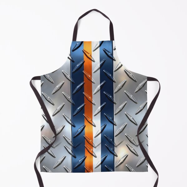 Item preview, Forged Tread: 4-Way Industrial Steel PHONE CASE (CHROME - BLUE WHITE ORANGE RACING) designed and sold by CleverCulture.