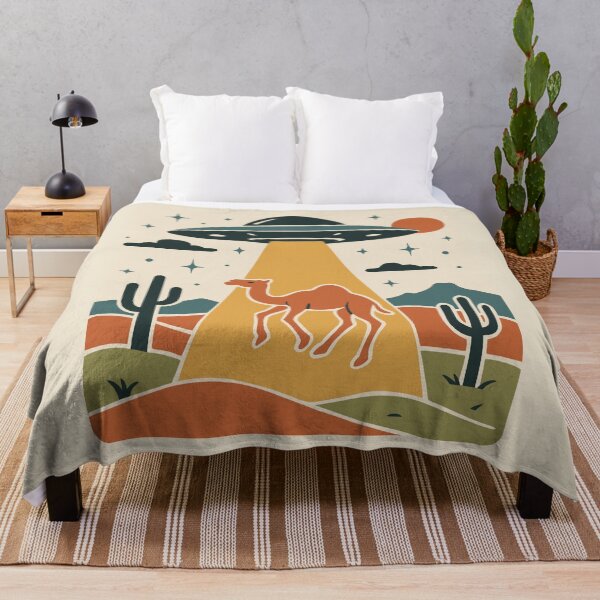 Item preview, Mid-century Modern Camel Being Abducted by Aliens designed and sold by Ghost on Toast.