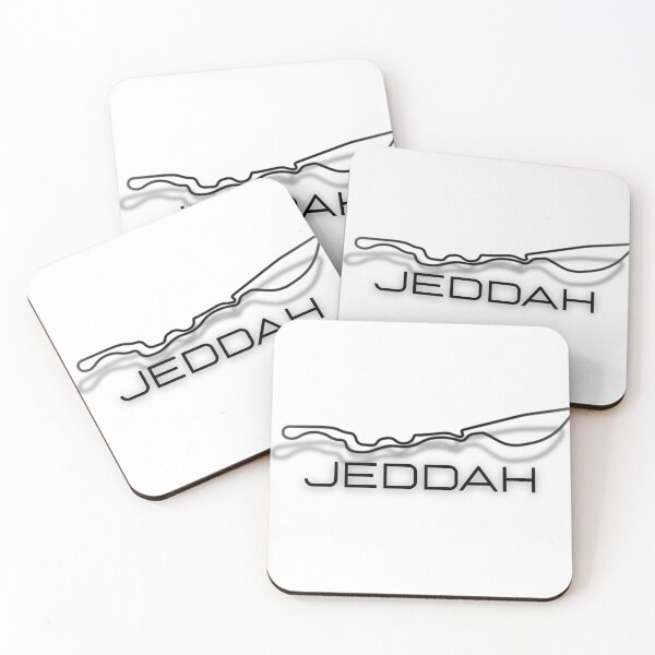 Item preview, Jeddah f1 track outline designed and sold by Luckofthedrawn.