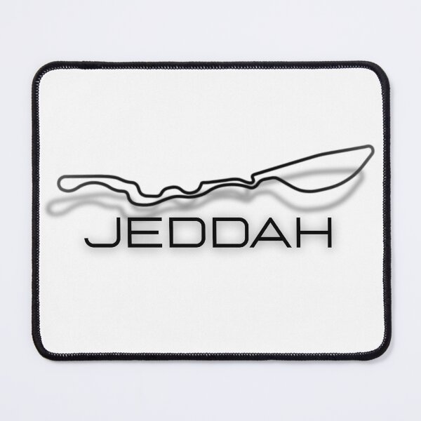 Item preview, Jeddah f1 track outline designed and sold by Luckofthedrawn.
