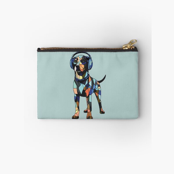 Item preview, Rottweiler with hearing aids dog mosaic designed and sold by designmari.