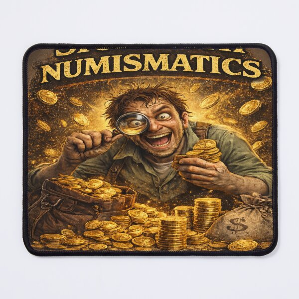 Item preview, Sick with Numismatics – Coin Collector Humor Design designed and sold by ForgeBogdan.