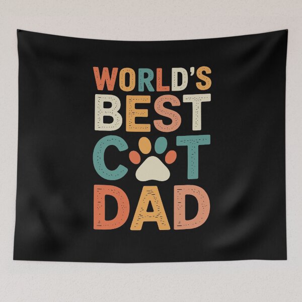 Item preview, World’s Best Cat Dad Retro Vintage Cat Lover designed and sold by tmerchtrends.
