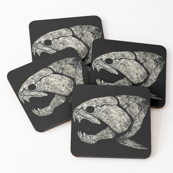 Item preview, Dunkleosteus Skull – Prehistoric Armored Fish Dark Art designed and sold by Mortisigil.