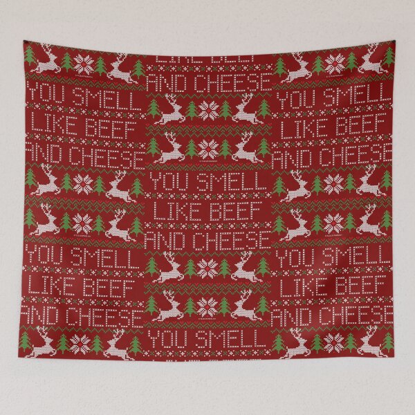Item preview, Beef and Cheese Ugly Sweater designed and sold by Normbot2000.