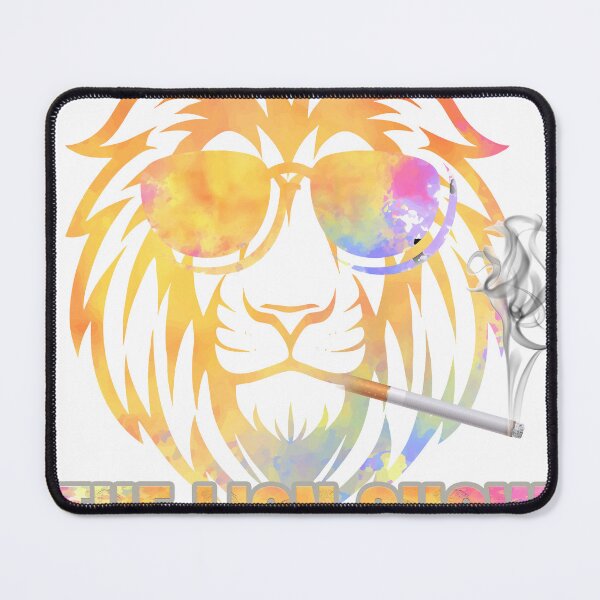 Item preview, The Lion Show – Cool Smoking Lion Streetwear T-Shirt designed and sold by MKBgdesign.