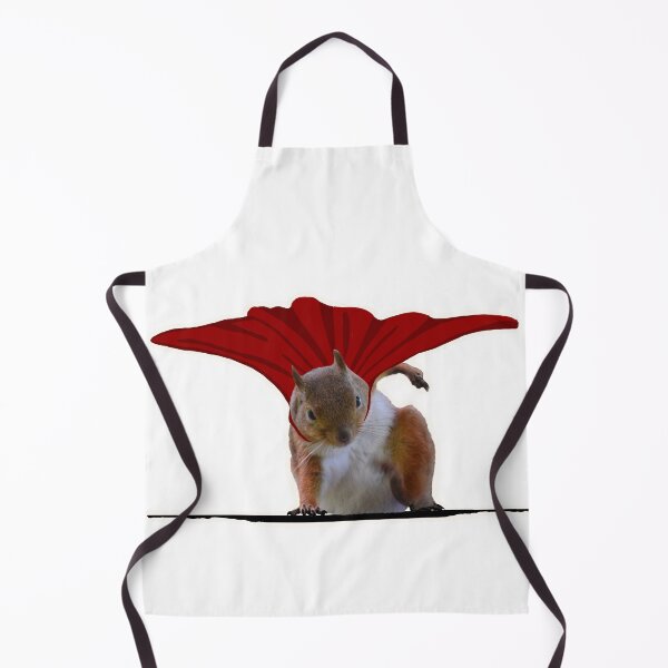 Item preview, squirrel superhero with a cape designed and sold by Blockhead Designs.