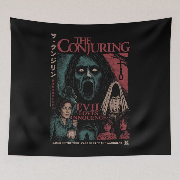 Item preview,  The Conjuring Horror Movie Evil Loves Innocence Based The True Case Files Of The Warrens  designed and sold by chirazbz.