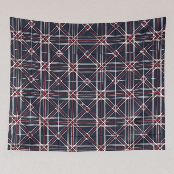 Item preview, Burns Night Tribute: Ruby & Navy Plaid Tartan designed and sold by zenjiinspired.