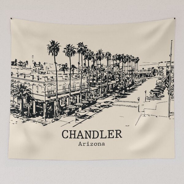 Aperçu de l'œuvre Chandler - Arizona créée et vendue par Lakeric Cityscapes.
