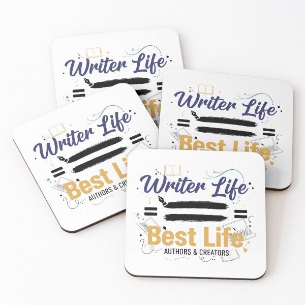 Item preview, Writer Life = Best Life – Funny Author & Writing T-Shirt Design designed and sold by Muzgle.