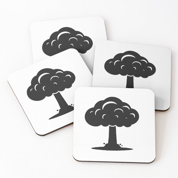 Item preview, Title: Nuclear Explosion Mushroom Cloud Silhouette Black and White Atomic Bomb Art designed and sold by Greemo03.