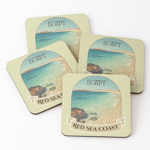 Item preview, Red Sea Coast Egypt Vintage Beach Paradise Emblem designed and sold by KaBaRen.